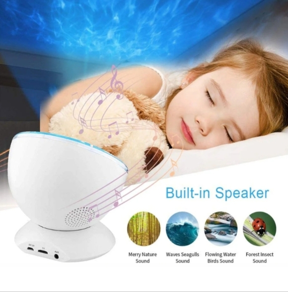 Ocean Wave LED Projector/Sound Machine with Remote - Picture 4 of 8